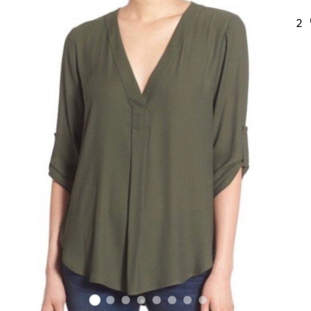 Lush olive green blouse